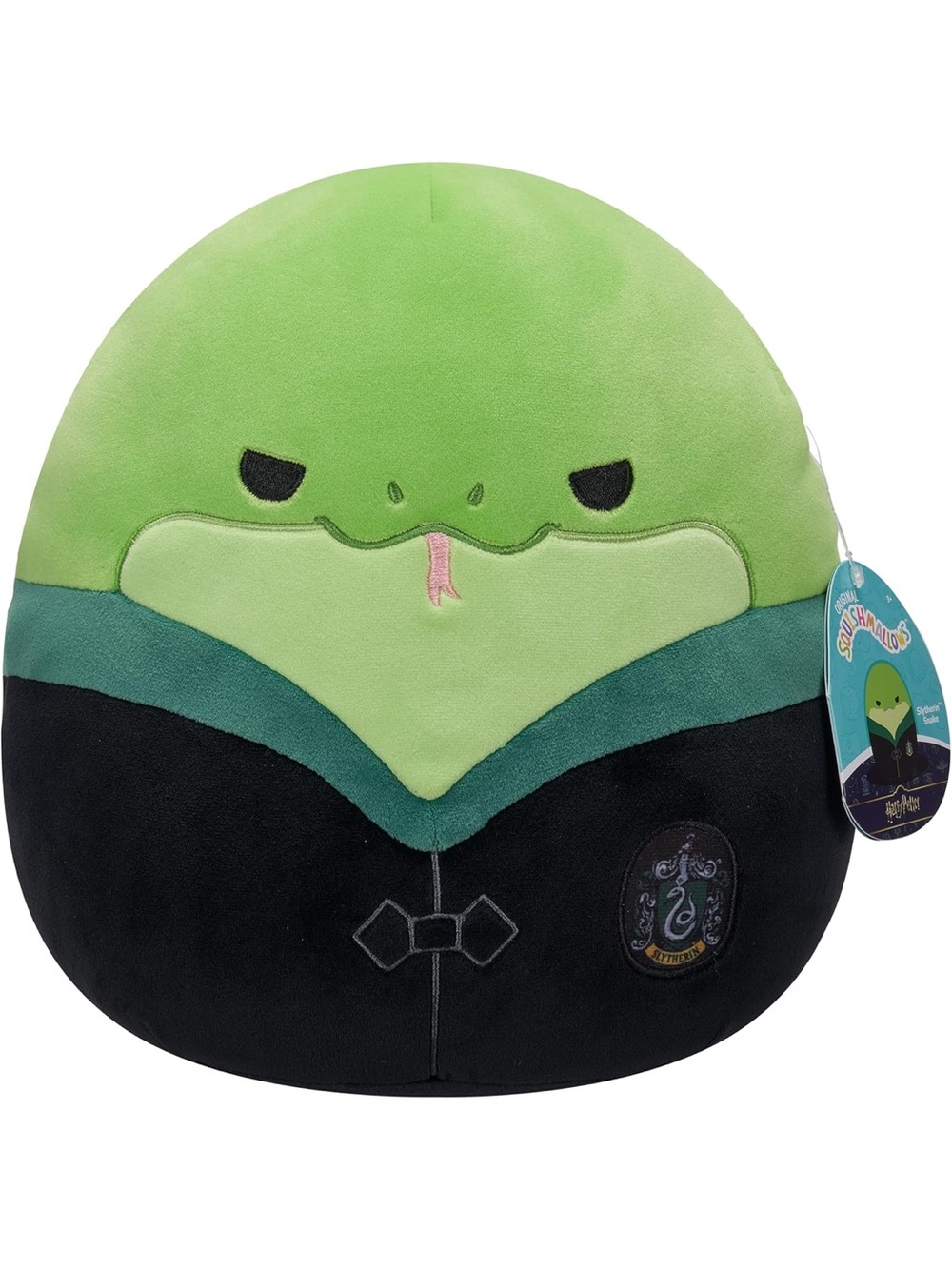 Slytherin Green Snake Plush Stuffed Animal - Squishmallow Style
